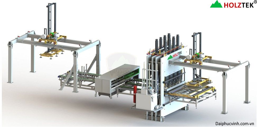 Dây chuyền phủ Melamine Holztek HTS-1800TF