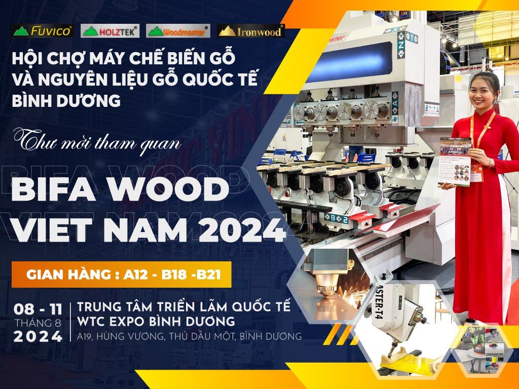 Đại Phúc VINH CNC - Nhà tài trợ chính của BIFA WOOD Vietnam 2024