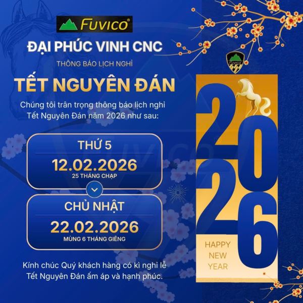 FUVICO - THÔNG BÁO NGHỈ TẾT 2026
