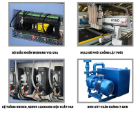 MÁY PHAY CNC NESTING 4 ĐẦU 2 BÀN KÉP 8581