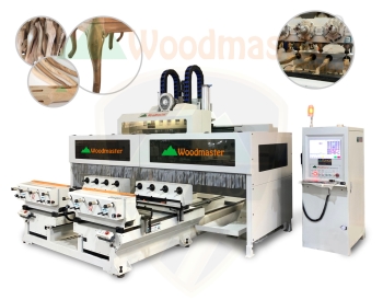MÁY PHAY CNC 4 TRỤC 16 DAO KẸP XOAY 360 ĐỘ BÀN KÉP