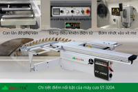 Báo giá Máy cưa bàn trượt 2 lưỡi cắt ván công nghiệp 5376