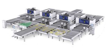 Robot - Băng tải thông minh Dây chuyền máy khoan 6 mặt