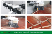 MÁY CNC NESTING 4 ĐẦU FULL LINE TẢI NẶNG PRO-R4F 6062