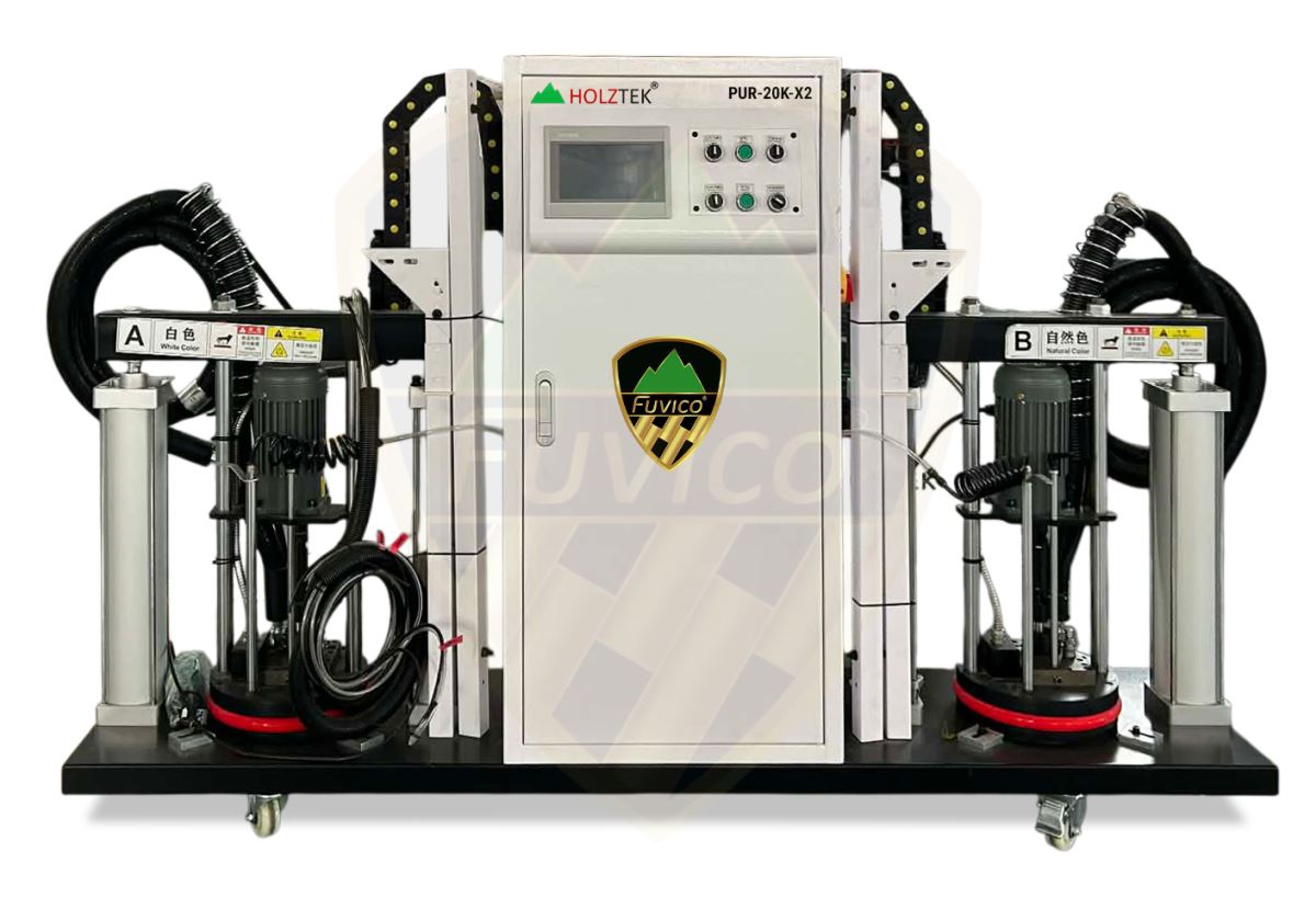 BỘ NỒI KEO PUR 20KG 2 MÀU (dùng cho máy dán cạnh)