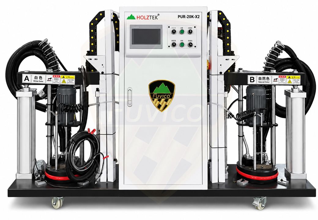 BỘ NỒI KEO PUR 20KG 2 MÀU (dùng cho máy dán cạnh)