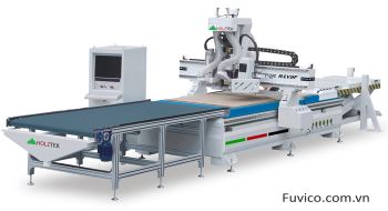 MÁY CNC NESTING 1 ĐẦU THAY DAO TỰ ĐỘNG + CỤM KHOAN