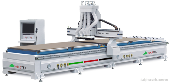 MÁY PHAY CNC ROUTER 4 ĐẦU 2 BÀN HT-R4D